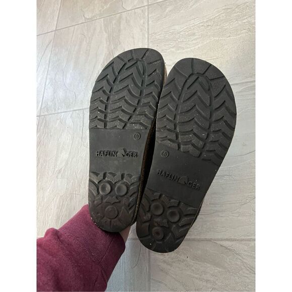 Haflinger Woman’s Slip On Clog Slippers Pure New Wool Size 40 - Picture 15 of 16